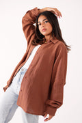 Linen Shirt Brown