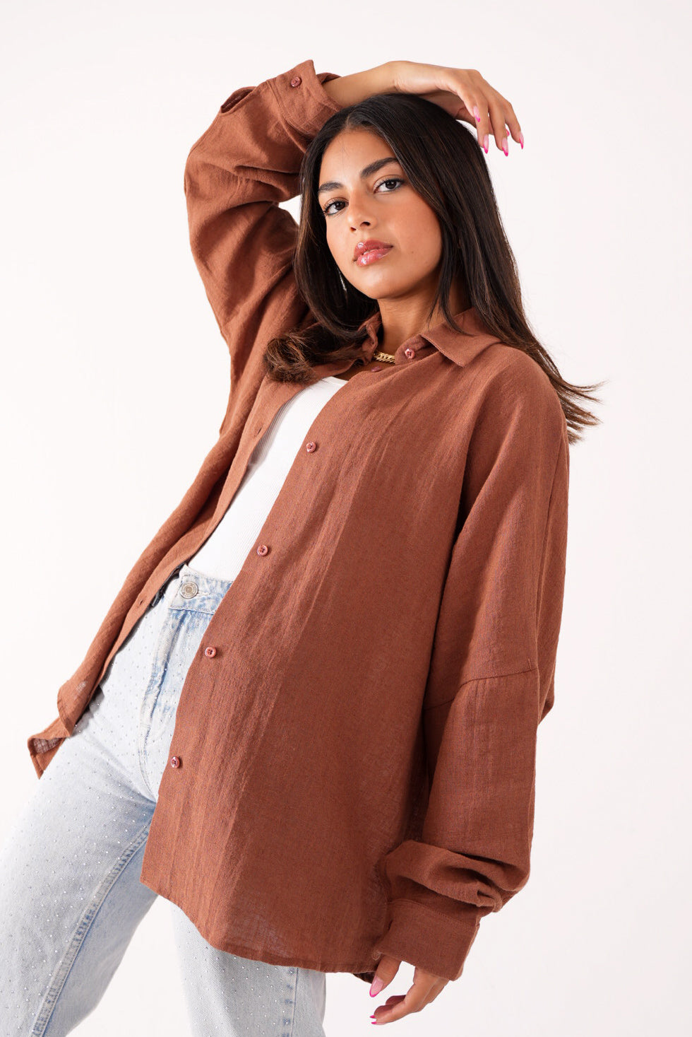 Linen Shirt Brown