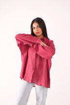Linen Shirt Red