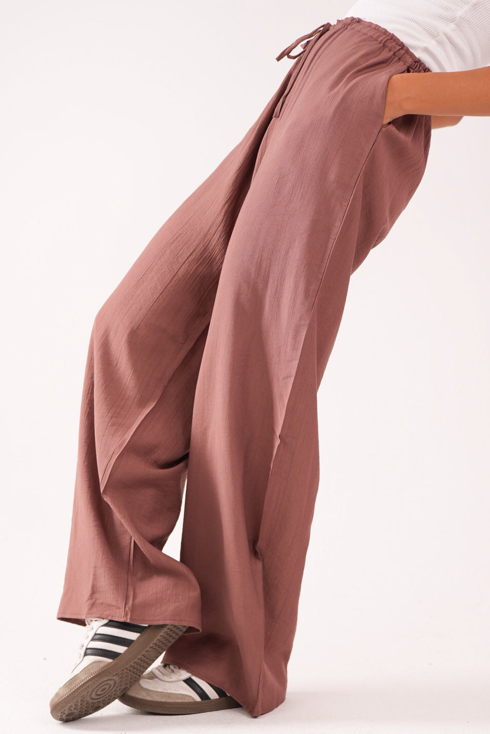 Wide Leg Pants Brown