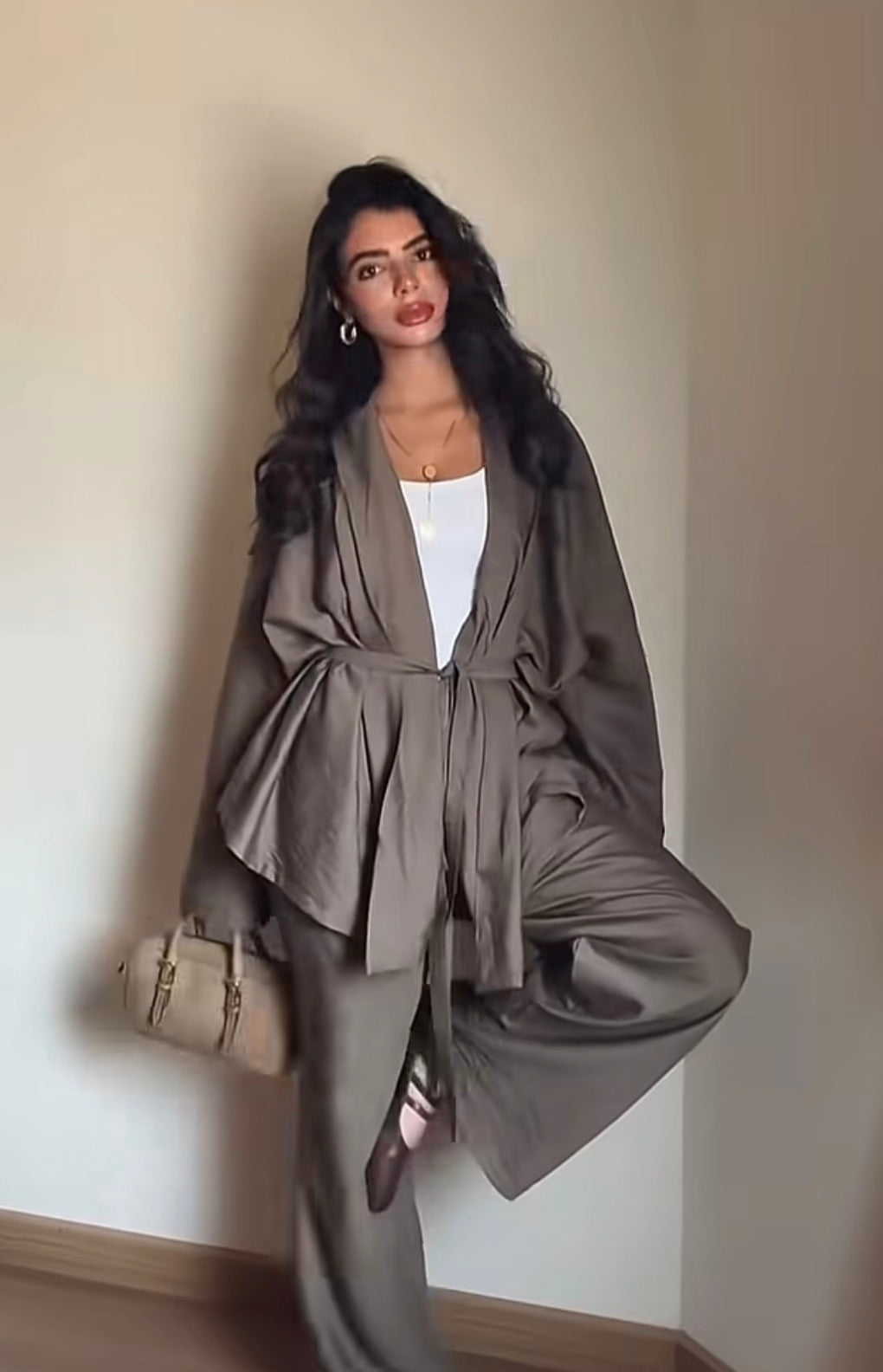 Linen Summer Haze Set Brown