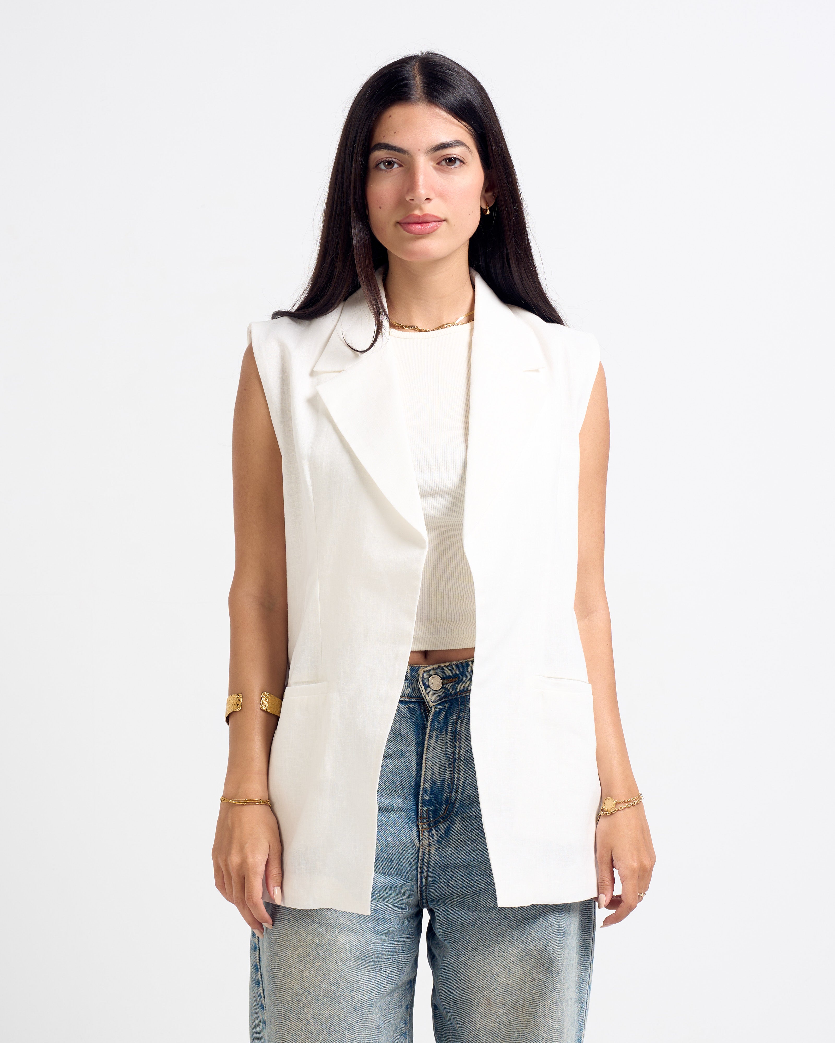 The Promotion Linen Vest – Lush Loom