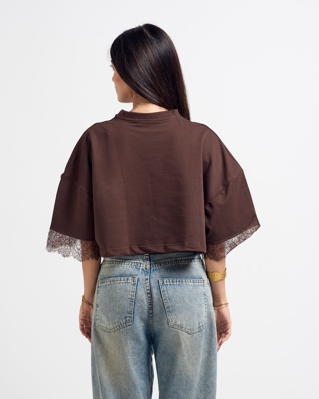 Cropped Lace T-shirt