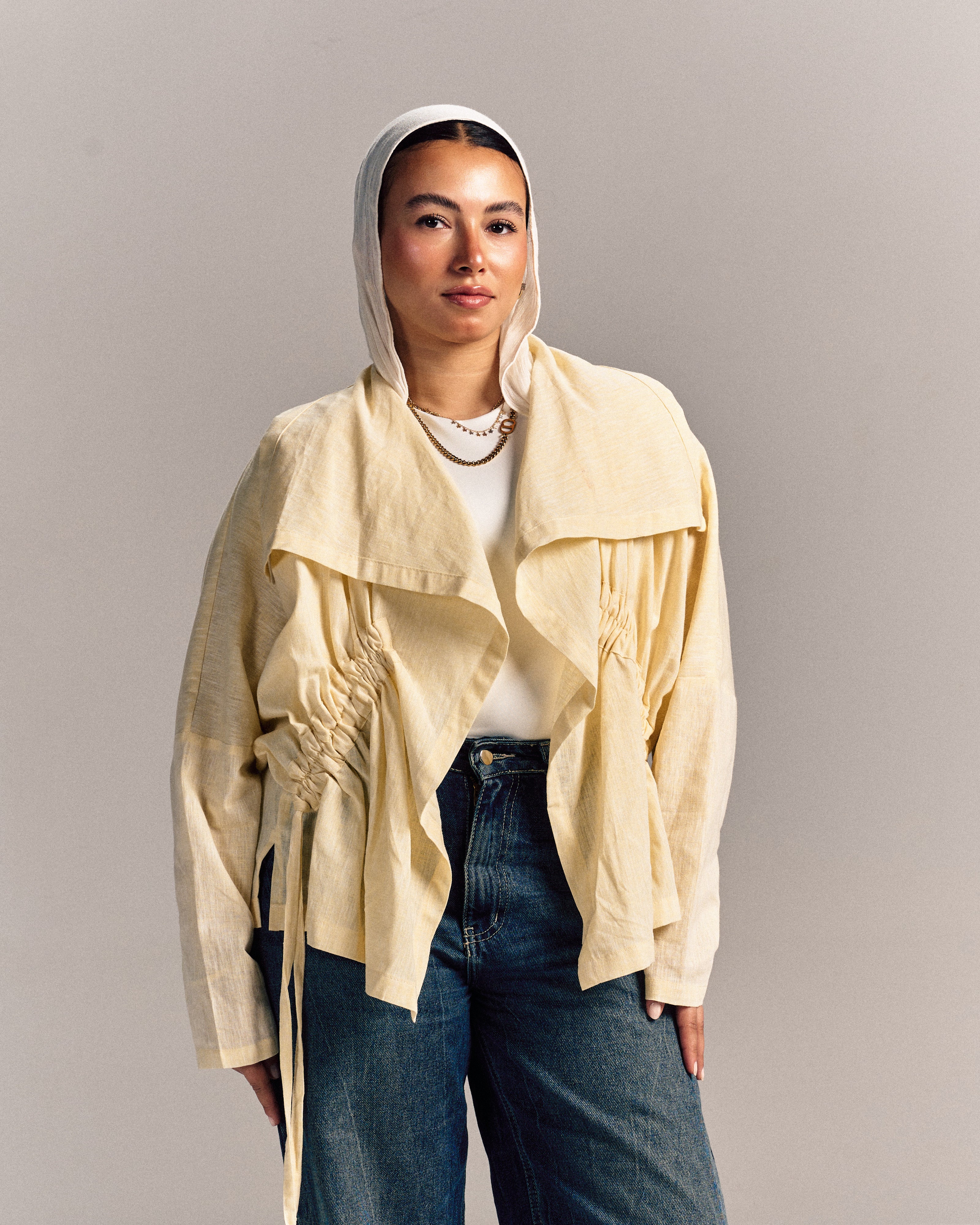 Nova Linen Overshirt Butter Yellow
