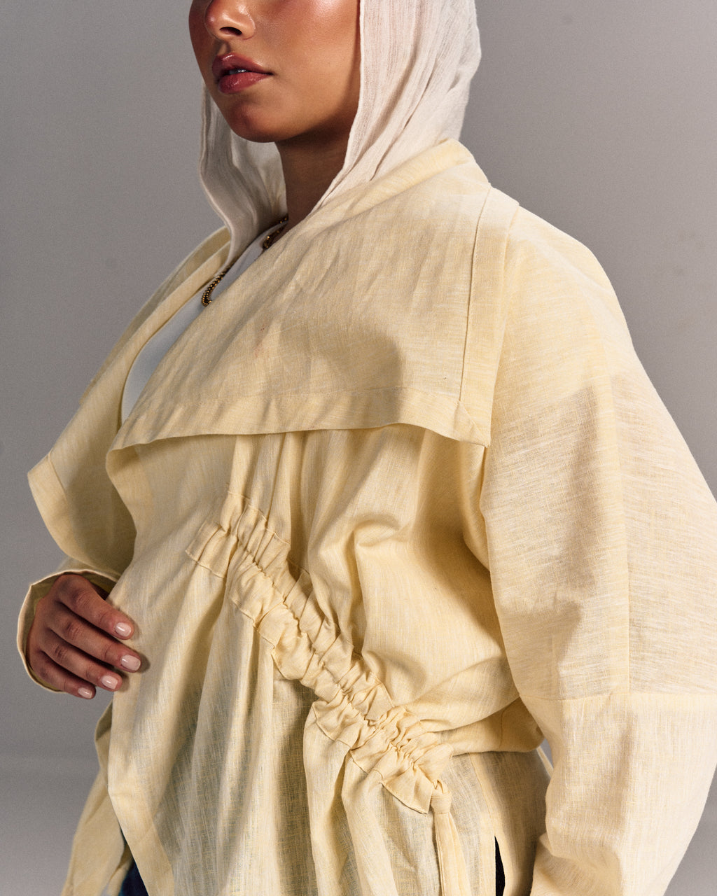 Nova Linen Overshirt Butter Yellow