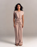Linen Summer Bloom Set Beige