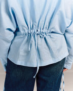 Nova Linen Overshirt Baby Blue