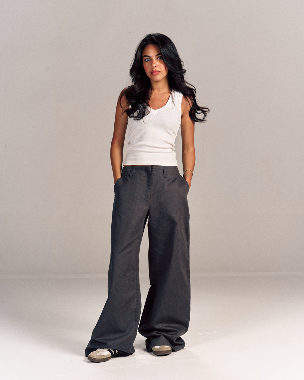 Linen Pants Grey
