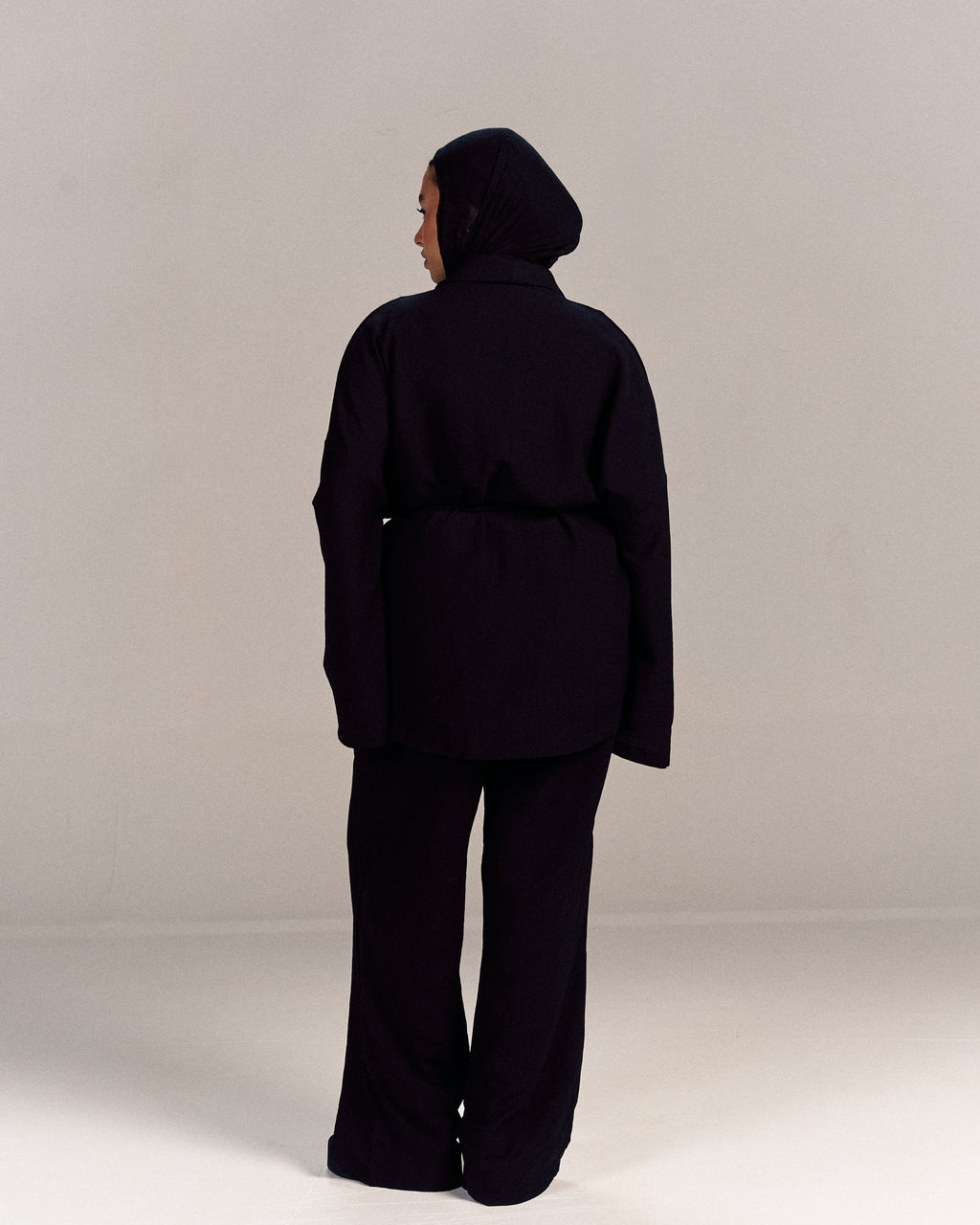 Linen Summer Haze Set Black