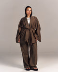 Linen Summer Haze Set Brown