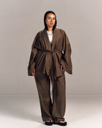 Linen Summer Haze Set Brown