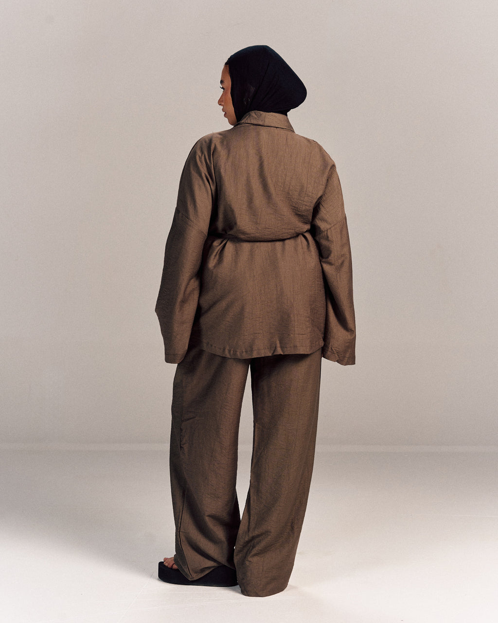 Linen Summer Haze Set Brown