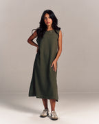 Linen Dress Olive