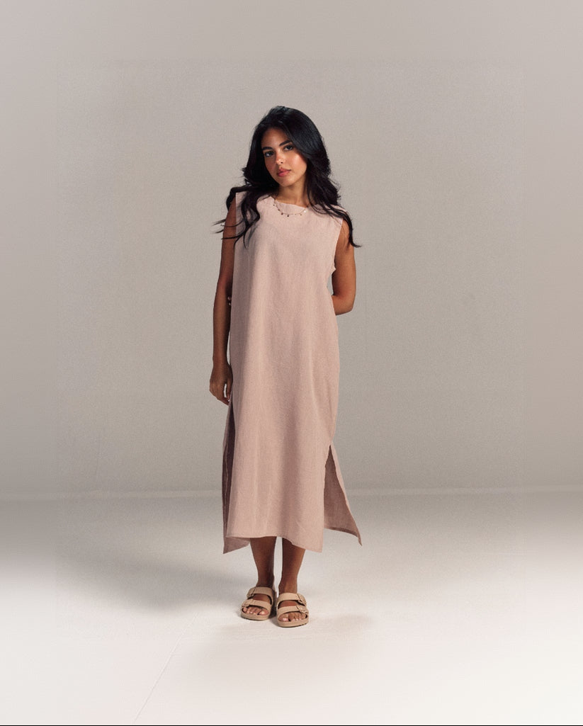 Linen Dress Beige
