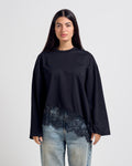 Lace T-shirt Black