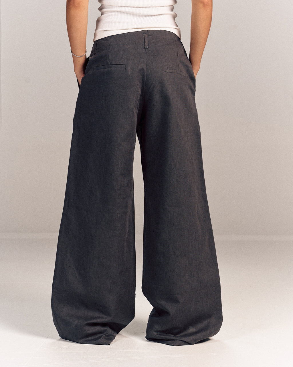 Linen Pants Grey