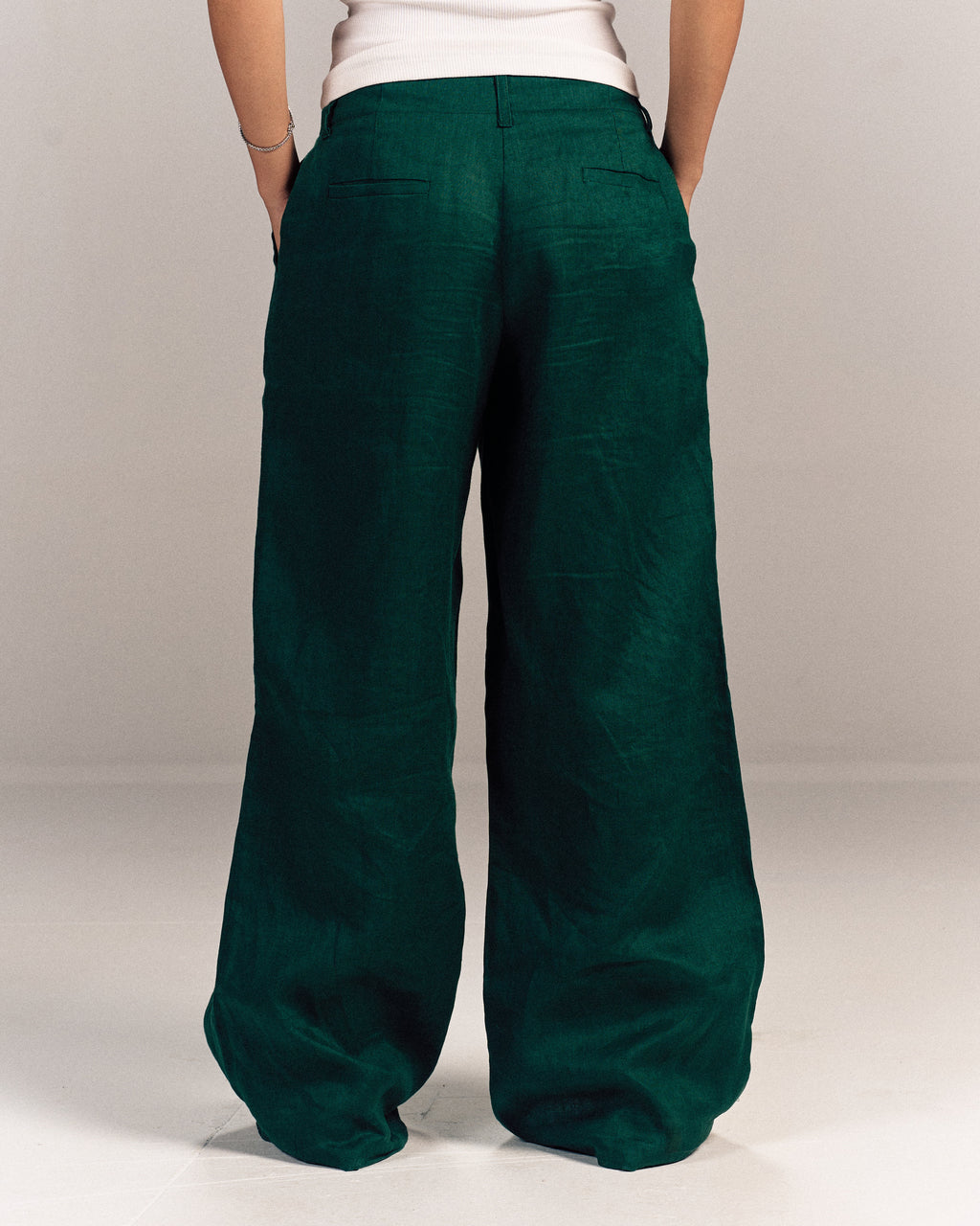 Linen Pants Green