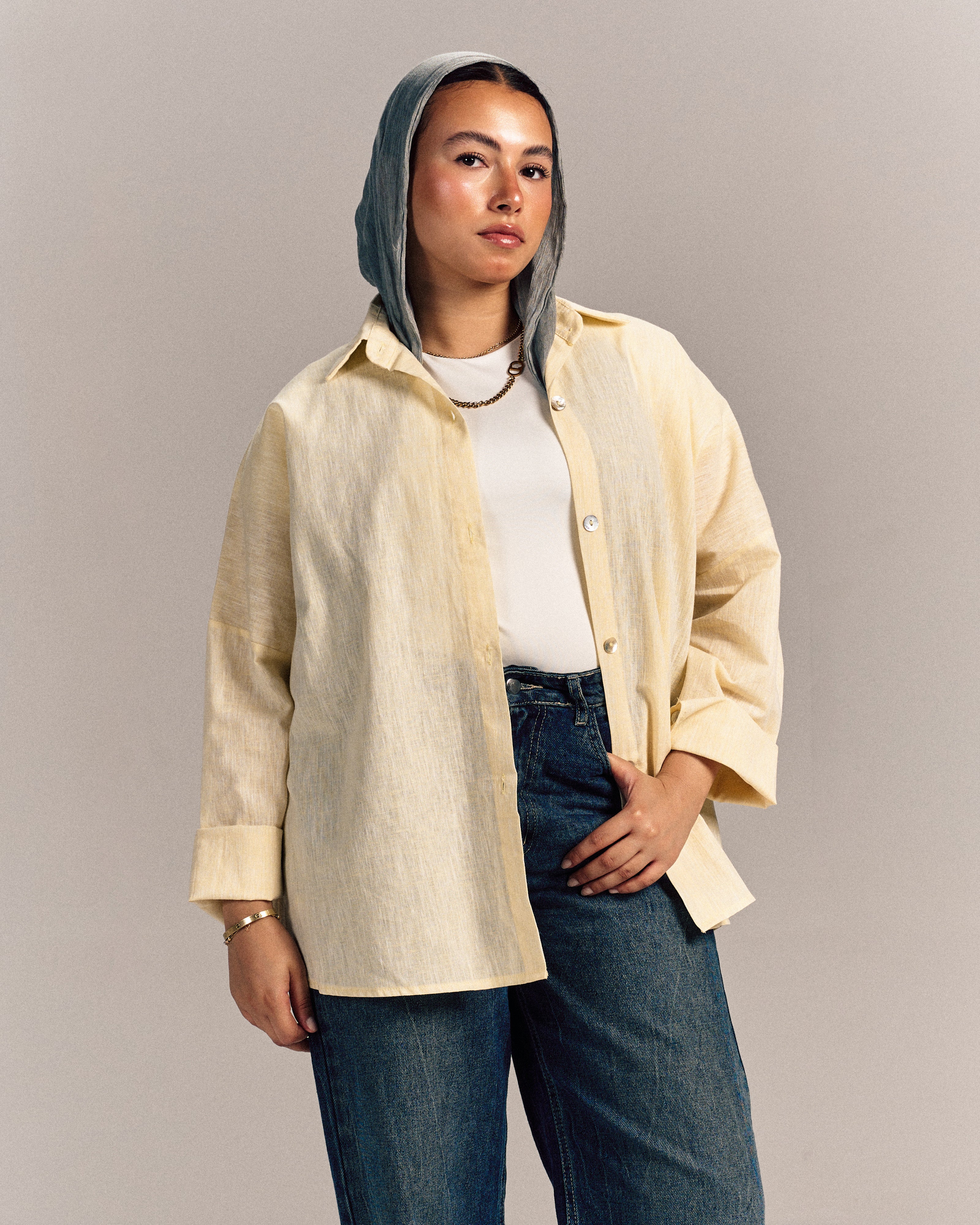 Linen Shirt Butter Yellow