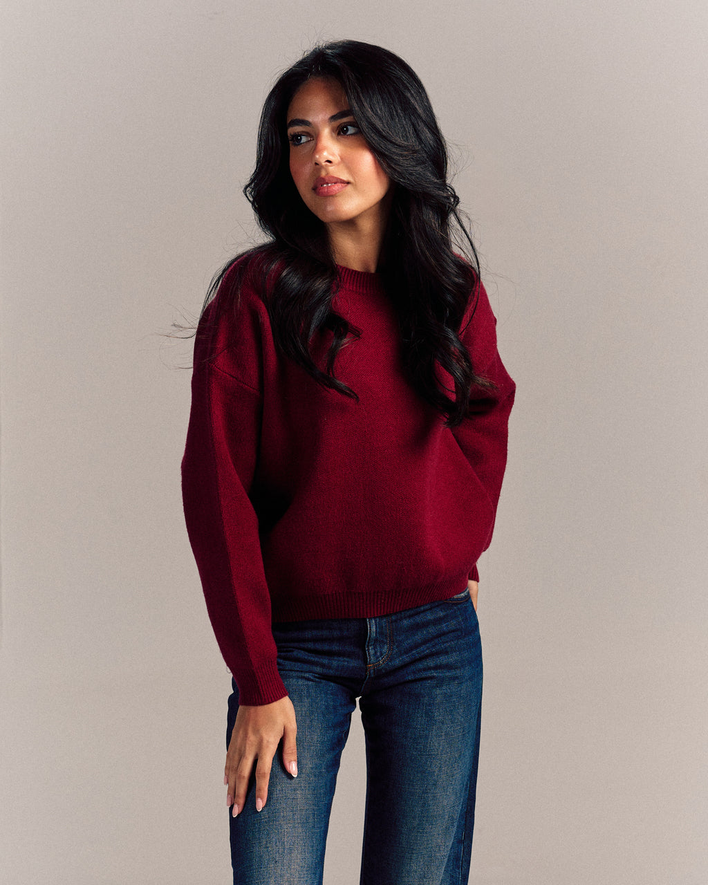 Basic Knit Burgundy
