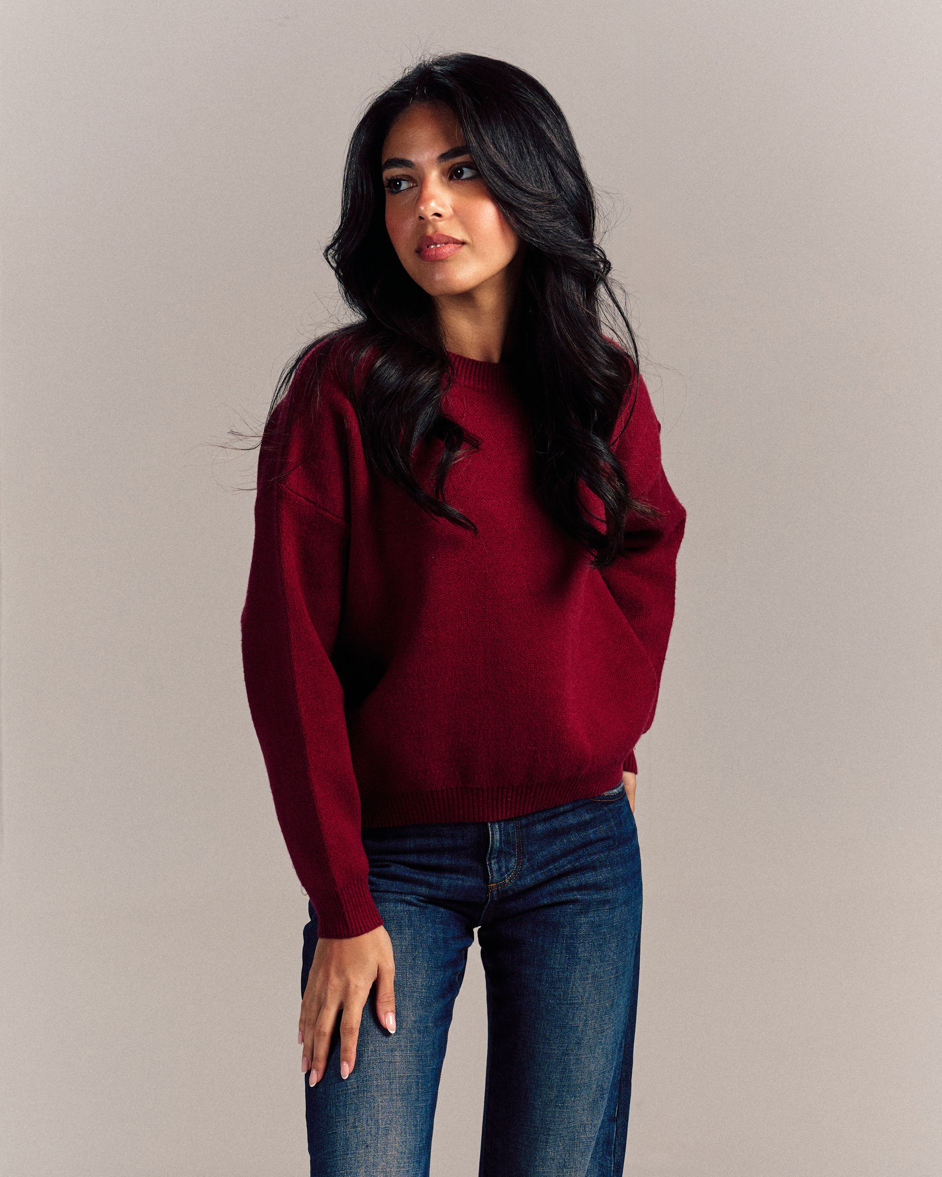 Basic Knit Burgundy
