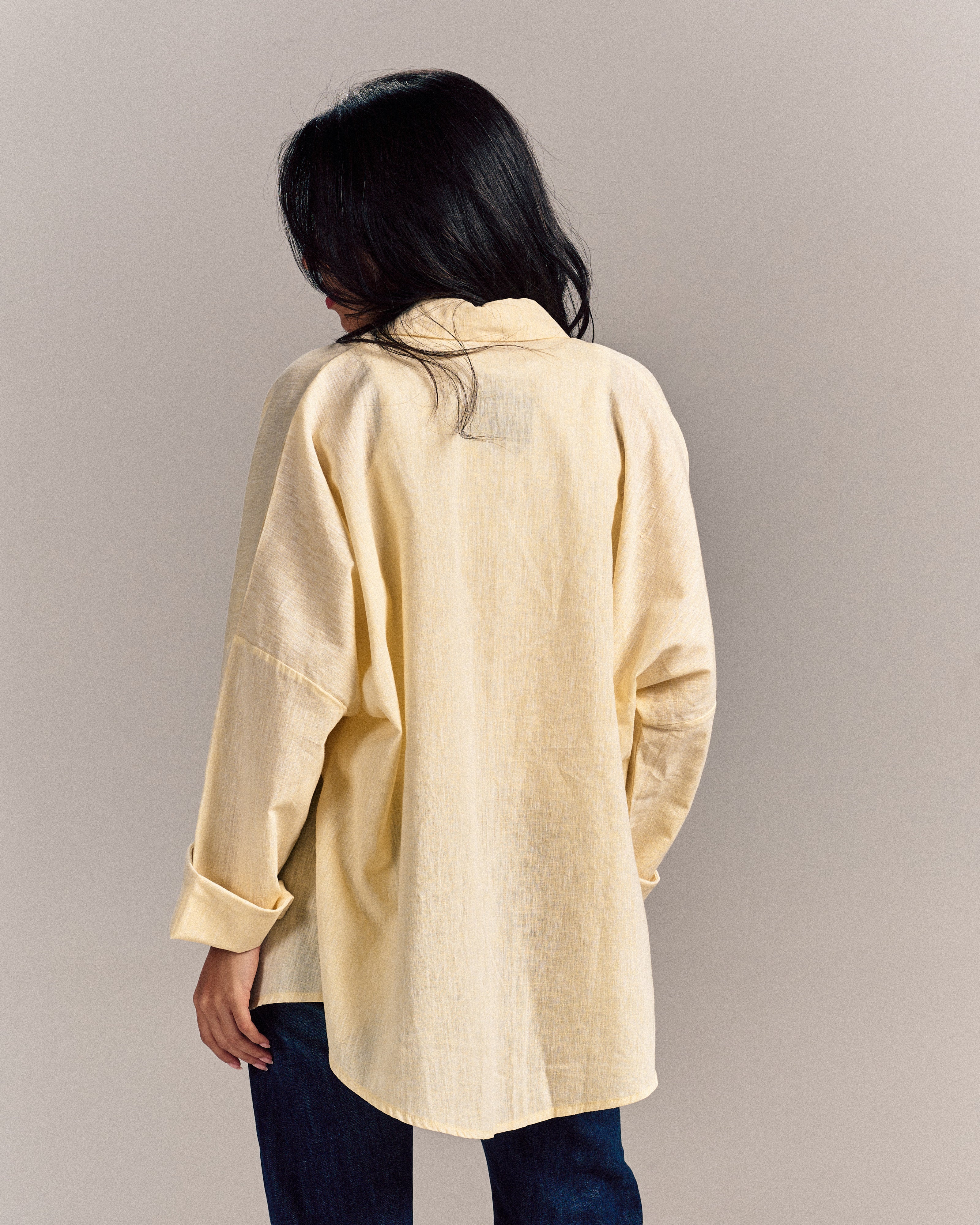 Linen Shirt Butter Yellow