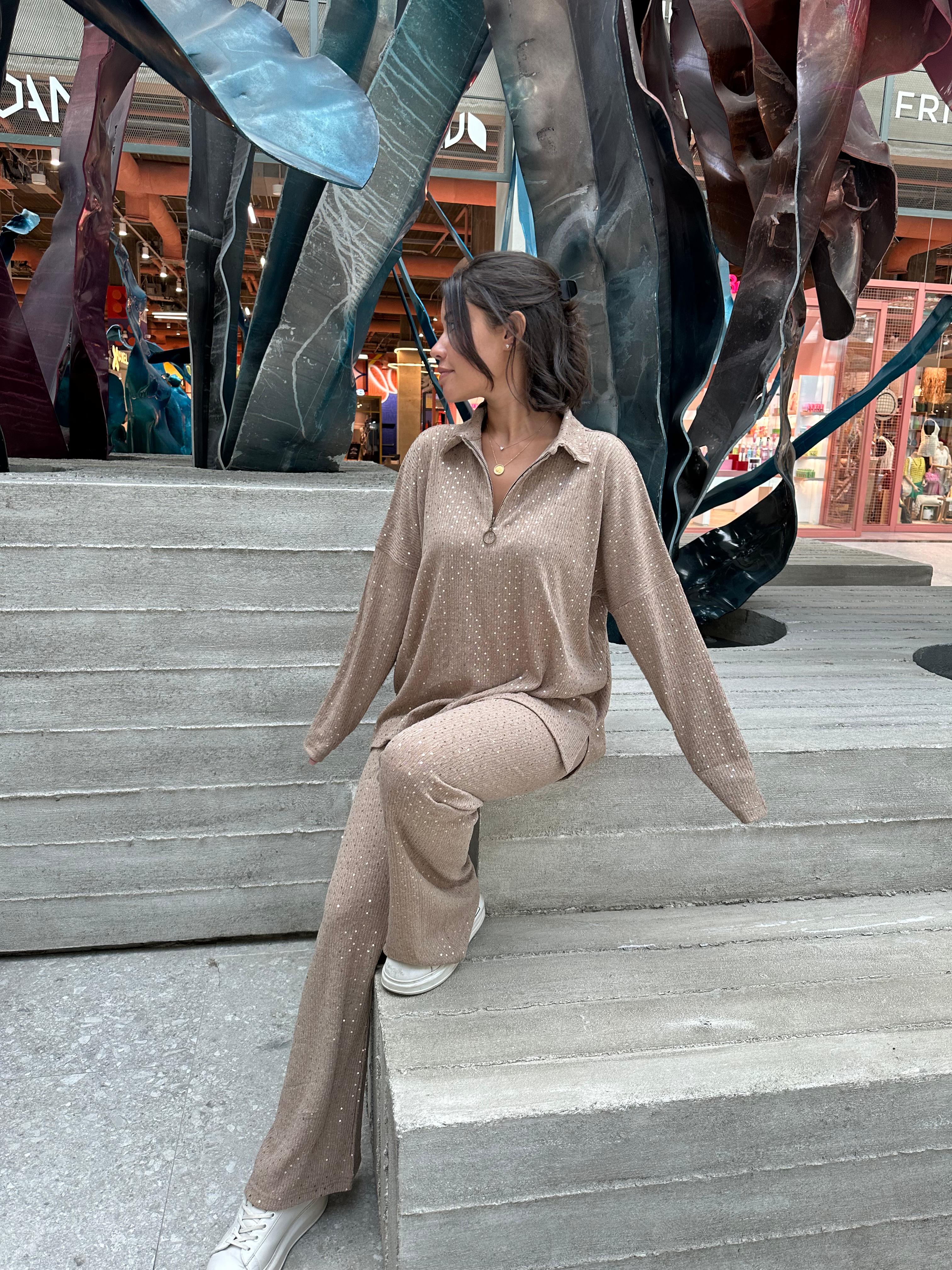 Boujee Bling Beige