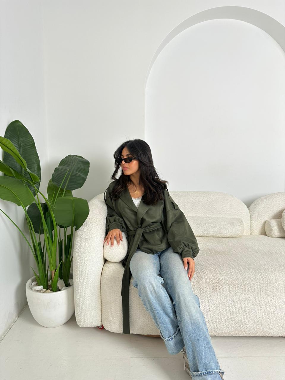 Runway Trench Olive